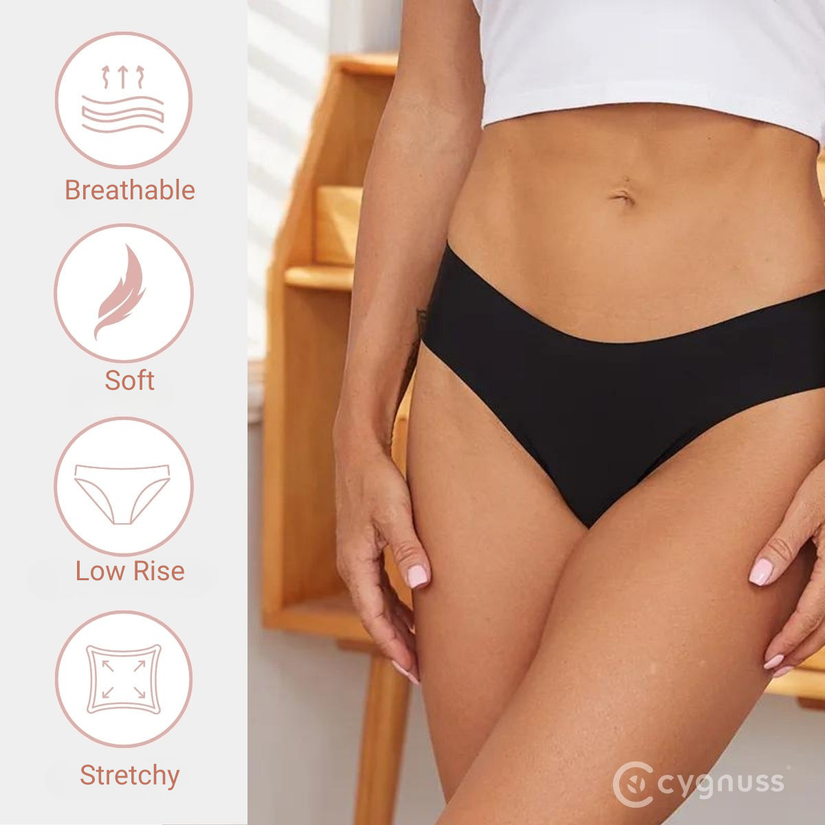 10-Pack Soft Seamless Panty – Laser-Cut