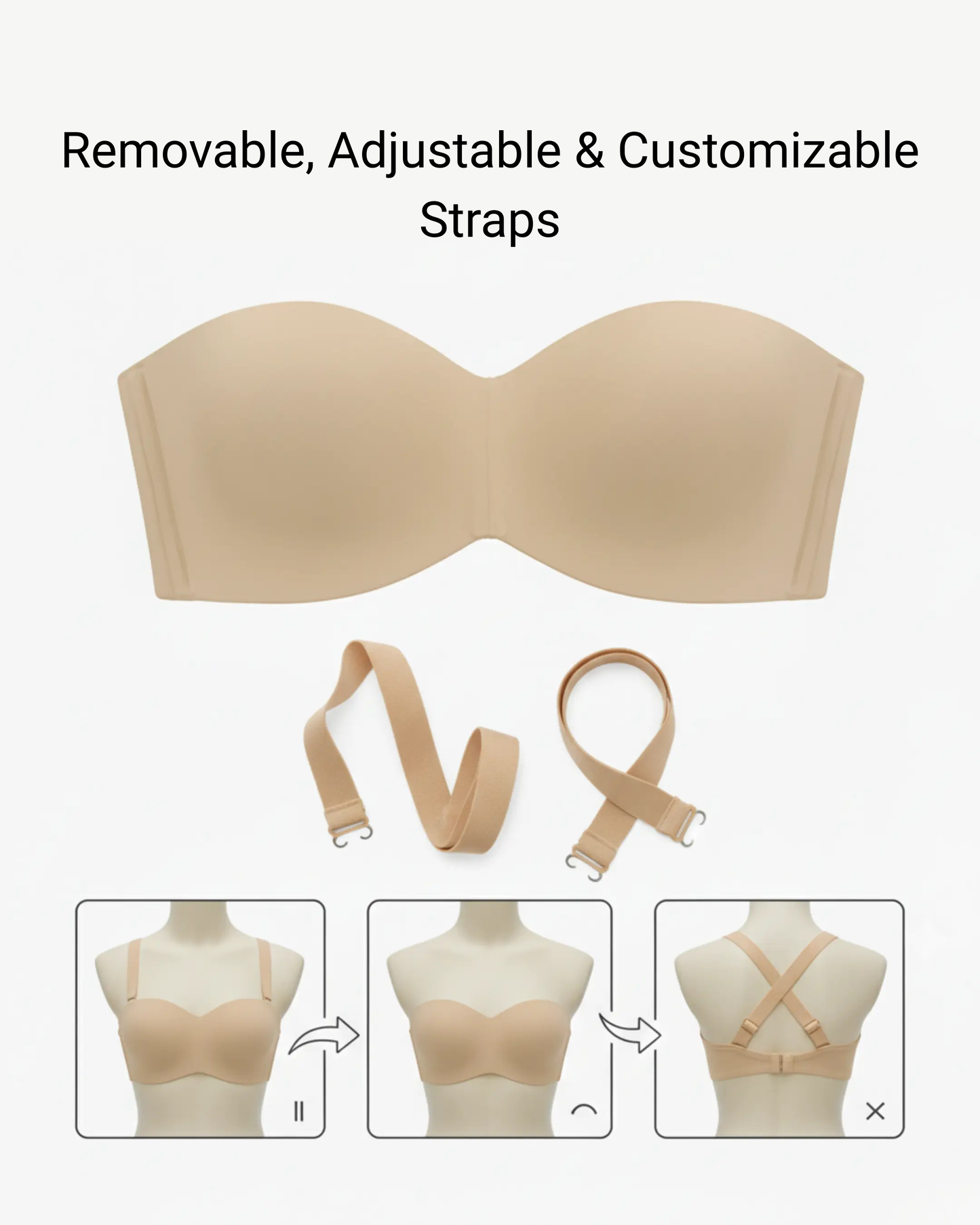 Convertible Strapless Bra – Removable Straps