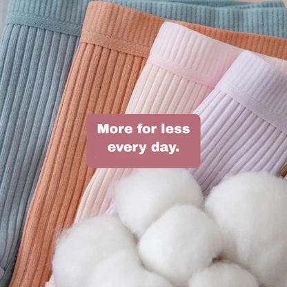 10-Pack Cotton Thong Panties – 100% Cotton