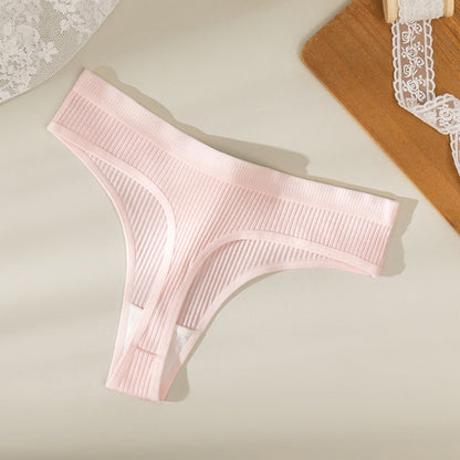 10-Pack Cotton Thong Panties – 100% Cotton